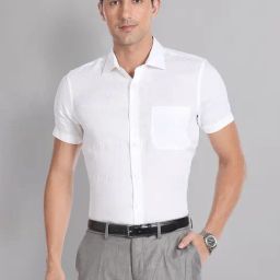 AD by Arvind White Regular Fit Shirt-picture-4