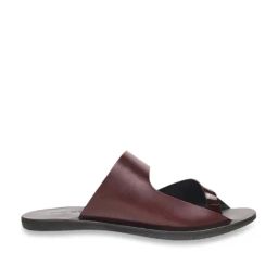 Mochi Men's Wine Toe Ring Sandals-16