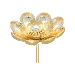 Sri Jagdamba Pearls Golden 0.8 Silver Pooja Flower - 4.66 gm-picture-41