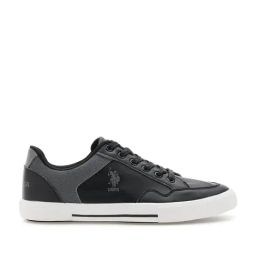 U.S. Polo Assn. Men's HAMPTON 3.0 Coal Black Sneakers-image-26