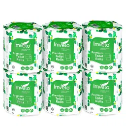 Imvelo 3 Ply Toilet Tissue Paper Roll 6 Rolls 250 Pulls Per Roll Printed Soft Tissue, OBA Free-picture-16