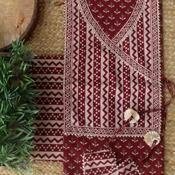 Weaves of Tradition Printed Pure Cotton Unstitched Dress Material-picture-19