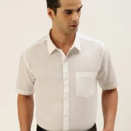 Ramraj White Cotton Regular Fit Shirt-image-35