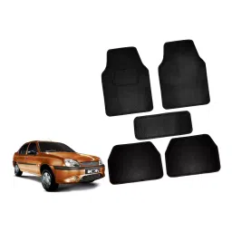 Auto Pearl CMBK94 Polyester Standard Mat for Tata Indica (Black)-40