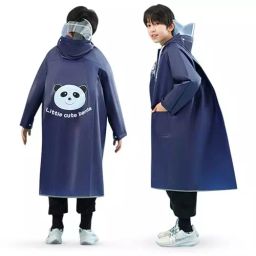 HACER Polyester Material Dark Blue Hooded Raincoat for 6 to 7 Years Old Kids Size XL, HC_MK018-02-picture-37