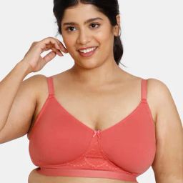 Zivame Red Wireless Full Coverage Minimizer Bra Bra-image-60