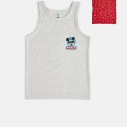 Pantaloons Junior Red & Grey Printed Vest (Pack Of 2)-picture-22