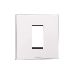 Legrand Cover Plate with Support Frame Myrius Classic White 1 Module, 6795 01 (Pack of 20)-20