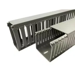 RS PRO Grey Slotted Panel Trunking Open Slot 2 m PVC, 3011930-picture-43