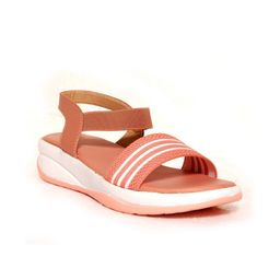 Glitzy Galz Women Striped Open Toe Flats-4