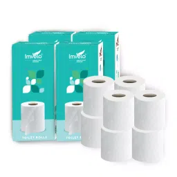 Imvelo 2ply Embossed Toilet Paper Roll Pack of 4 ,2 Rolls Each Pack 180 Pulls Each Roll 1440 Pulls-picture-16