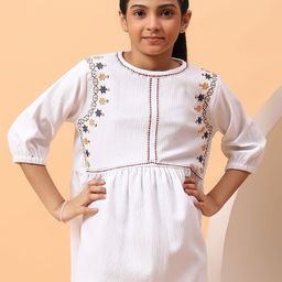 BAESD Girls Self Design Embroidered Tops-picture-26