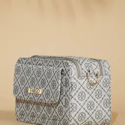 FARGO Printed PU Structured Sling Bag image 4
