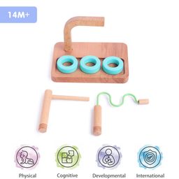 Intellibaby Wooden Multi Dowel Set Level 7 - 3 Pieces-19