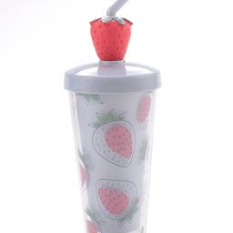 Straw Sippers Free Size Red White - 400 ml-25