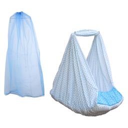 Beetot Baby Cradle for Newborns with Ultra Soft Cotton Fabric & Removable Separate Bed - Multicolour-17
