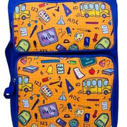 Echo Boomers Orange Printed A3 Art Board Drawing & Activity Backpack Bag with Multiple Pockets - Height 14 Inches-image-20