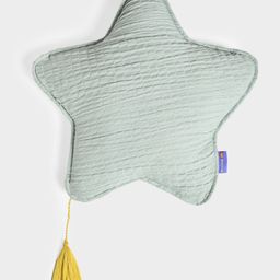 Mi Arcus Crinkled Muslin Cushion Light Green-28