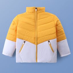 Pine Kids Woven Full Sleeves High Neck Color Block Padded Jacket- Multicolor-image-48