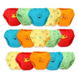 SuperBottoms Pure Cotton Pack Of 15 Animals Printed Panties - Multi Colour-image-38