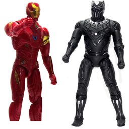 WOW Toys Delivering Joys of Life Pack of 2 action figure, Iron and Panther Super Hero- Multicolour-63
