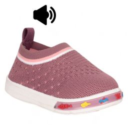 Lil Lollipop Swiss Dots Designed Musical Shoes - Mauve-image-78