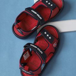 Kidsville Marvel Featuring Captain America Designed Sandals With Velcro Closure - Red-picture-18