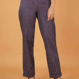 IX IMPRESSION Women Printed Mid Rise Trousers-image-98