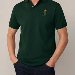 HACKETT LONDON Men Polo Collar Applique T-shirt-image-67
