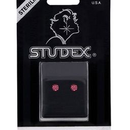 STUDEX Silver-Plated Cubic Zirconia Studded Contemporary Studs-36