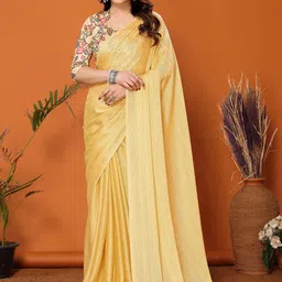 AMRUTKALA SAREES Women Striped Leheriya Saree-45