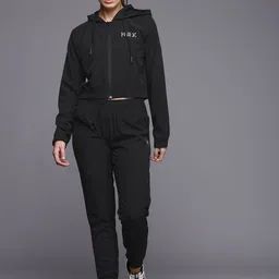 HRX by Hrithik Roshan Rapid Dry Anti Microbial Finish Hooded Running Tracksuit-25