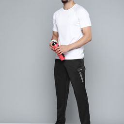 Alcis Men Black Solid Slim Fit Track Pants-image-56