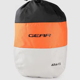 Gear Unisex Black & Yellow Colourblocked Brand Logo Print Backpack-44