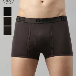 Dixcy Scott Originals Multi Cotton Regular Fit Trunks - Pack Of 4-image-53