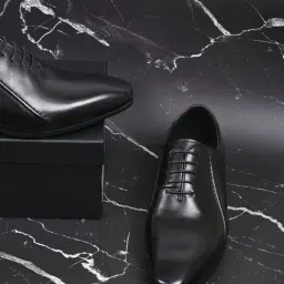 Cobblerz Men's Black Oxford Shoes-picture-7