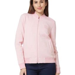Spykar Pink Regular Fit Sweatshirt-image-27