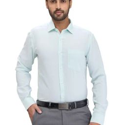 Park Avenue Green Slim Fit Texture Shirt-image-29