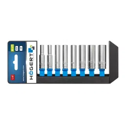 Hogert Technik 6.35 mm (1/4 inch) 150 mm Deep Socket (Set of 8 Pcs), HT1A886-20