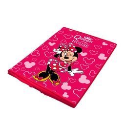 Kuber Industries Set Of 2 Fuchsia Pink & Black Disney Minnie Print Foldable Organiser Basket With Lid & Handles image 3