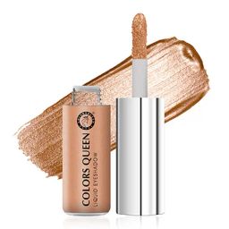 Colors Queen Metallic Liquid Eyeshadow Shade 02 Brown - 7 gm-picture-43