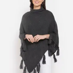 Style Quotient Style Quotient Turtle Neck Poncho-29