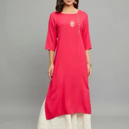 paislei Pink A Line Kurta-picture-16