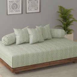 Swayam Ananda Green Pure Cotton Abstract Diwan Set-image-54
