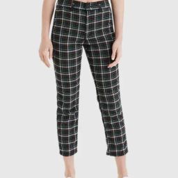 American Eagle Outfitters Green Plaid Trousers-image-61