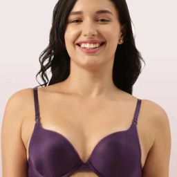 Enamor Purple Padded Bra-image-44