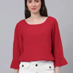 NEUDIS Red Textured Top-13