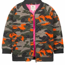 Cherry Crumble By Nitt Hyman Kids Multicolor Quilted Jacket-picture-47