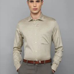 Louis Philippe Gods & Kings Beige Cotton Regular Fit Printed Shirt-image-63