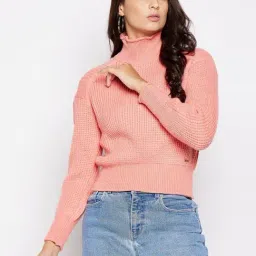 Octave Pink Regular Fit Sweater-image-25